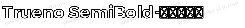 Trueno SemiBold字体转换